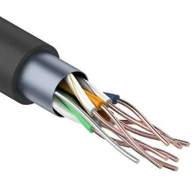 Кабель витая пара F/UTP 4PR 24AWG CAT5e OUTDOOR REXANT (01-0146)