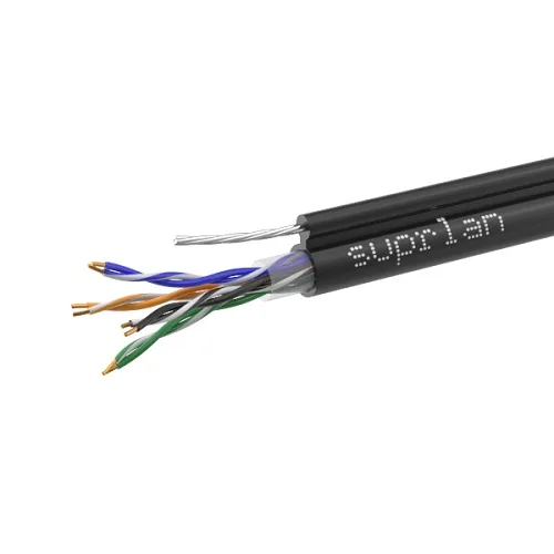 Кабель UTP Cat.5e 4x2x0,51 Cu PE Outdoor T-FG8 (трос) Premium (01-0308-1)