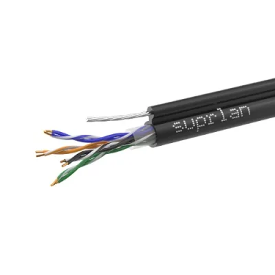 Кабель UTP Cat.5e 4x2x0,51 Cu PE Outdoor T-FG8 (трос) Premium (01-0308-1)