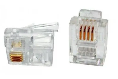 Телефонный разъем RJ-12 (6P4C) PLUG-6P4C-P-C2-100 Артикул: 49379