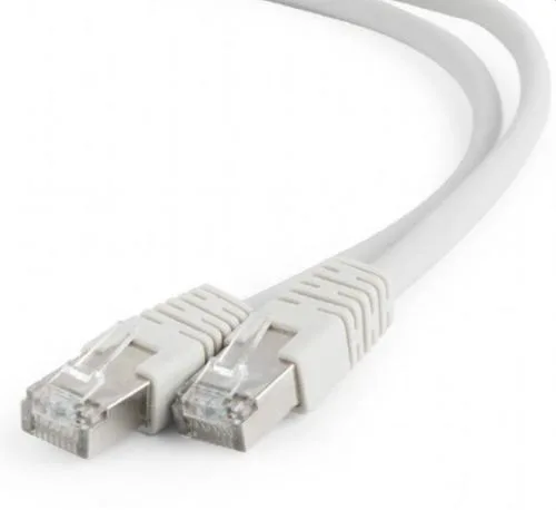 Патч-корд F/UTP RJ45-RJ45, CAT 5e, ZH нг(А)-HF, серый, 0,5м REXANT (18-8001-1)