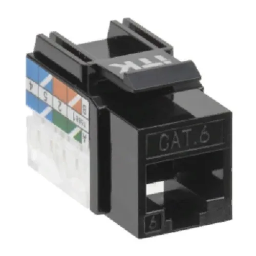 Модуль Keystone Jack кат.6 UTP 110 IDC 90град чёрный CS1-1C06U-11-09