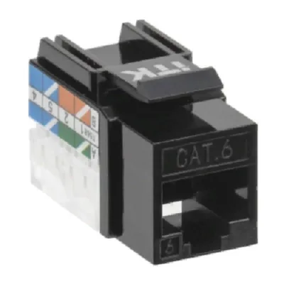 Модуль Keystone Jack кат.6 UTP 110 IDC 90град чёрный CS1-1C06U-11-09