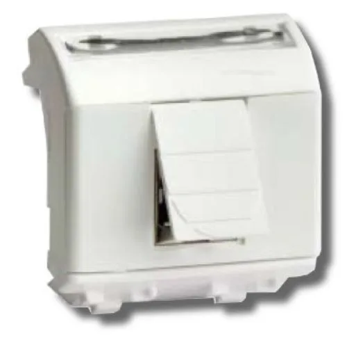 Розетка RJ-45 Brava 2 модуля белая (76450B)