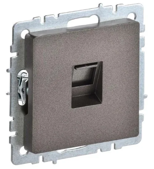 Розетка компьютерная СП RJ45 кат.5E бронза IEK BR-K10-1-K45