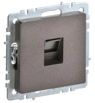 Розетка компьютерная СП RJ45 кат.5E бронза IEK BR-K10-1-K45