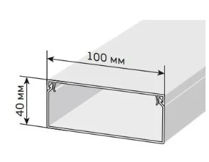 Короб 100х40 ЭЛЕКОР (CKK10-100-040-1-K01)