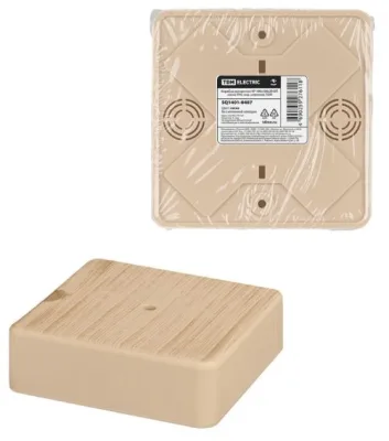 Коробка распаячная 100х100х29 КР ОП сосна IP40 SQ1401-0407