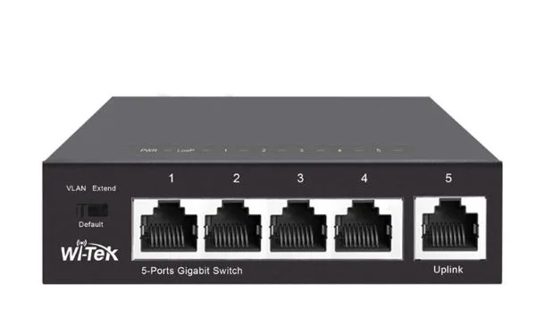 Коммутатор Wi-Tek WI-SG105 (v2), неуправляемый 5 портов 100/1000Base-T.
