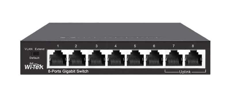 Коммутатор Wi-Tek WI-SG108 (v2), неуправляемый, 8 портов 1000Base-T