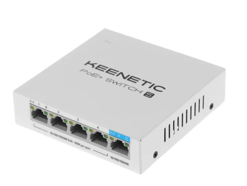 Коммутатор 4 POE Keenetic KN-4610 (L2) 5х1Гбит/с 4PoE+ 60W