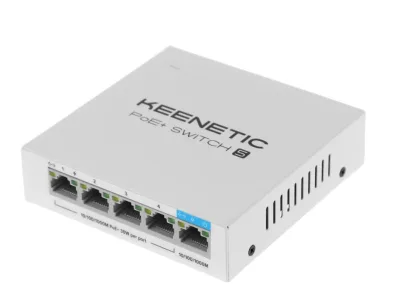 Коммутатор 4 POE Keenetic KN-4610 (L2) 5х1Гбит/с 4PoE+ 60W
