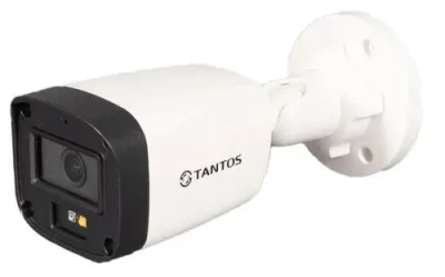 IP видеокамера цилиндрическая TSi-P2FP, двойн. подсв., 2.8, 2 Мп, DC 12V, PoE, встроенный микрофон