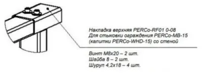 Накладка верхняя PERCo-RF01 0-08