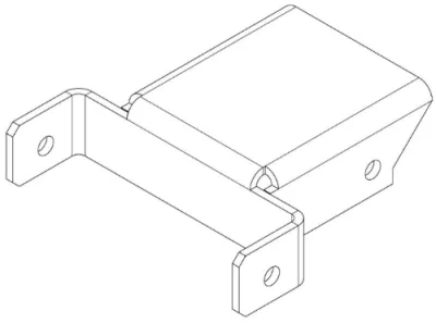 Накладка Н-образная PERCo-MB-16.5