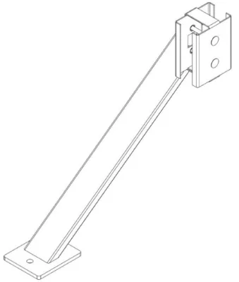 Упор для стоек секции ограждения PERCo-MB-16.9