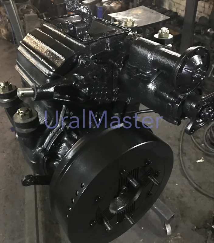 4320X-1800012-50 Раздаточная коробка Урал с ручником и КДОМ евро с электр.спидометром