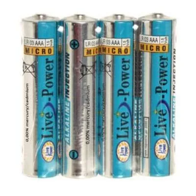NEW Батарейки Live-Power ALKALINE lr03 AAA 4pcs\shrink