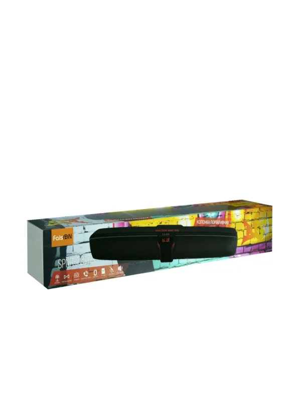 NEW Колонка портативная FaisON, SPNR-7017, Bluetooth 5.0, FM, TF, TWS, USB, AUX, цвет: чёр