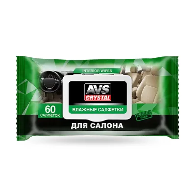 NEW A40267S Влажные салфетки "Для Салона" (пластиковый клапан) 60 шт.AVS AVK-212