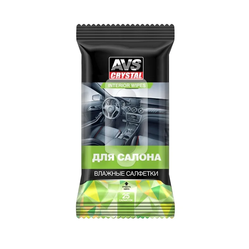 NEW A78102S Влажные салфетки "Для Салона", 25 шт. AVS AVK-201