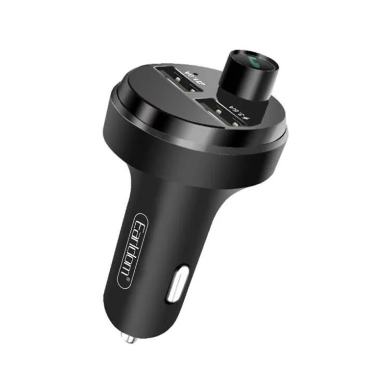 NEW FM-трансмиттер, 2 USB Earldom ET-M42, Bluetooth, 3.6A, дисплей, микрофон, microSD