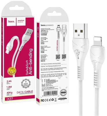 NEW Кабель iphone 5 HOCO X37 в коробке (Original) (1м) (30/100шт)