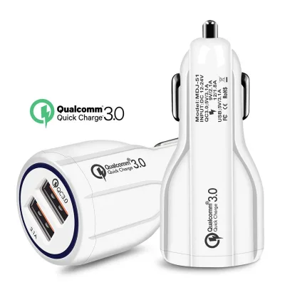 NEW Автомобильное зарядное устройство 2USB MR681 B2932 5V/6A Quick Charge 3.0 (Black) в упаковке