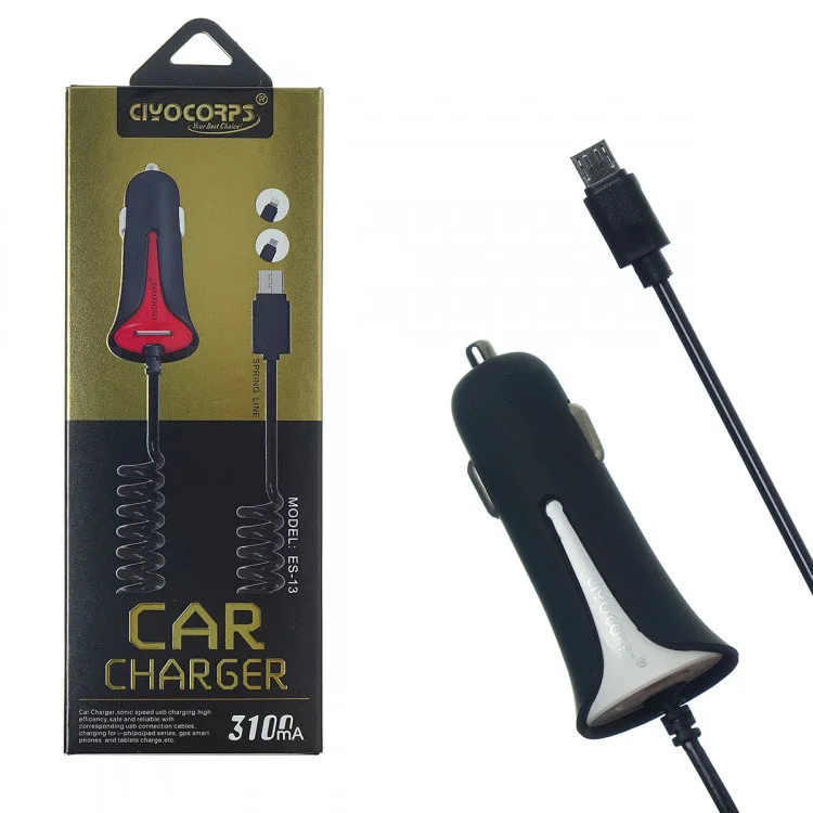 АЗУ CIYOCORPS ES-13 3,1A 1USB + Micro 1,2m NEW