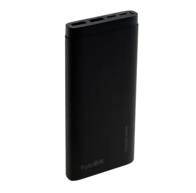 Аккумулятор внешний FaisON FS-PB-901, Classic, 10000mAh, металл, 2 USB выхода, индикатор, 2.1A, цвет
