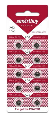 Батарейка часовая Smartbuy AG2-10B (200/2000) (SBBB-AG2-10B)