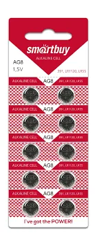 Батарейка часовая Smartbuy AG8-10B (200/2000) (SBBB-AG8-10B)