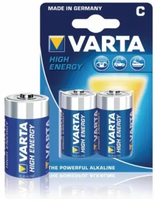 NEW Батарейка C Varta LR14-2BL HIGH ENERGY, 1.5В, (2/20/200)