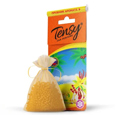 Освежитель воздуха "Tensy" мешочек с шнурком, Tme-11 Черный лед /1/12