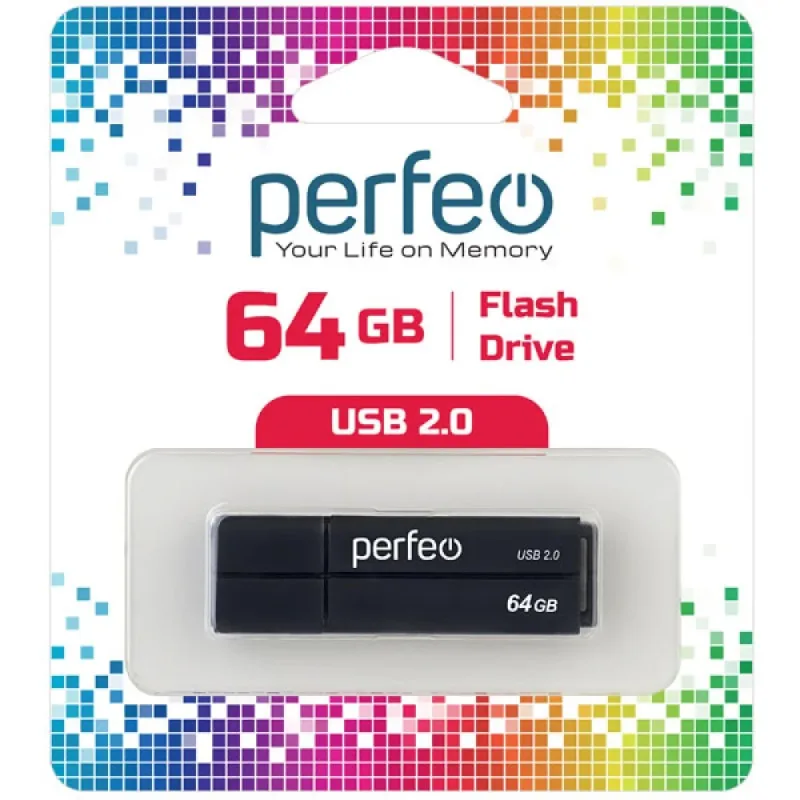 Perfeo USB 64GB C01G2 Black