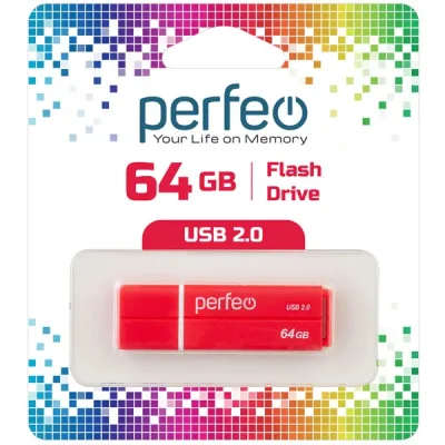 Perfeo USB 64GB C01G2 Red