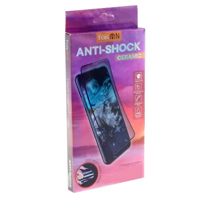 NEW Стекло защитное для HUAWEI P30, OG, Anti-Shock, глянцевое, полный клей, цвет: чёрный, в техпа