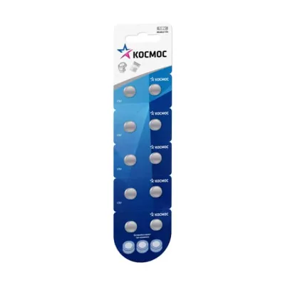 Батарейка Космос G11-LR58-LR721-10BL, 1.5В, (10/100)