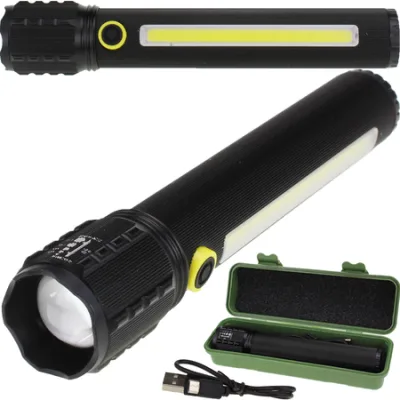 NEW Фонарь COB BL-C63 X-Balog P50 в футляре аккумуляторный