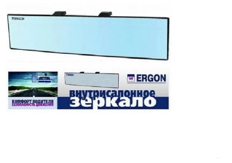 NEW Зеркало в/салонное панорамное ERGON 320х72мм /1/20