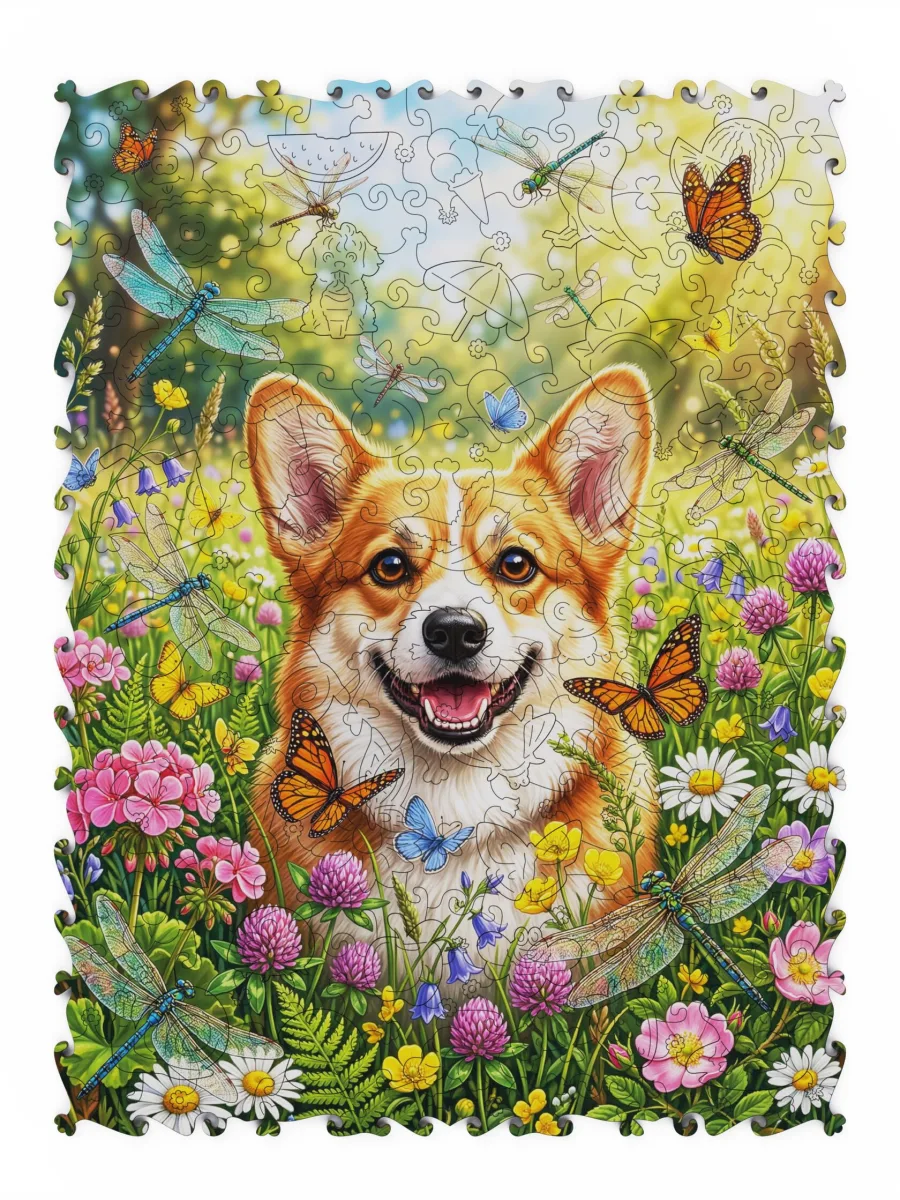 Корги на поляне - 200