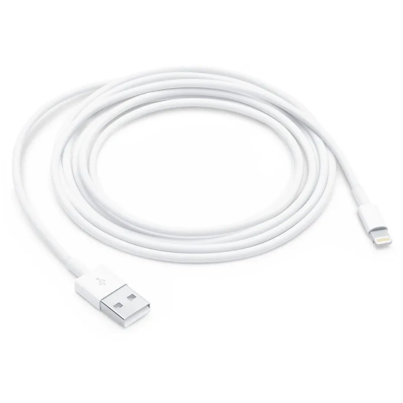 Кабель Apple A1480, Lightning (m) - USB (m), 1м, MFI, белый