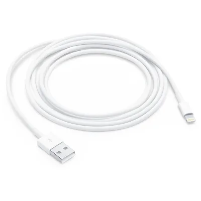 Кабель Apple A1480, Lightning (m) - USB (m), 1м, MFI, белый