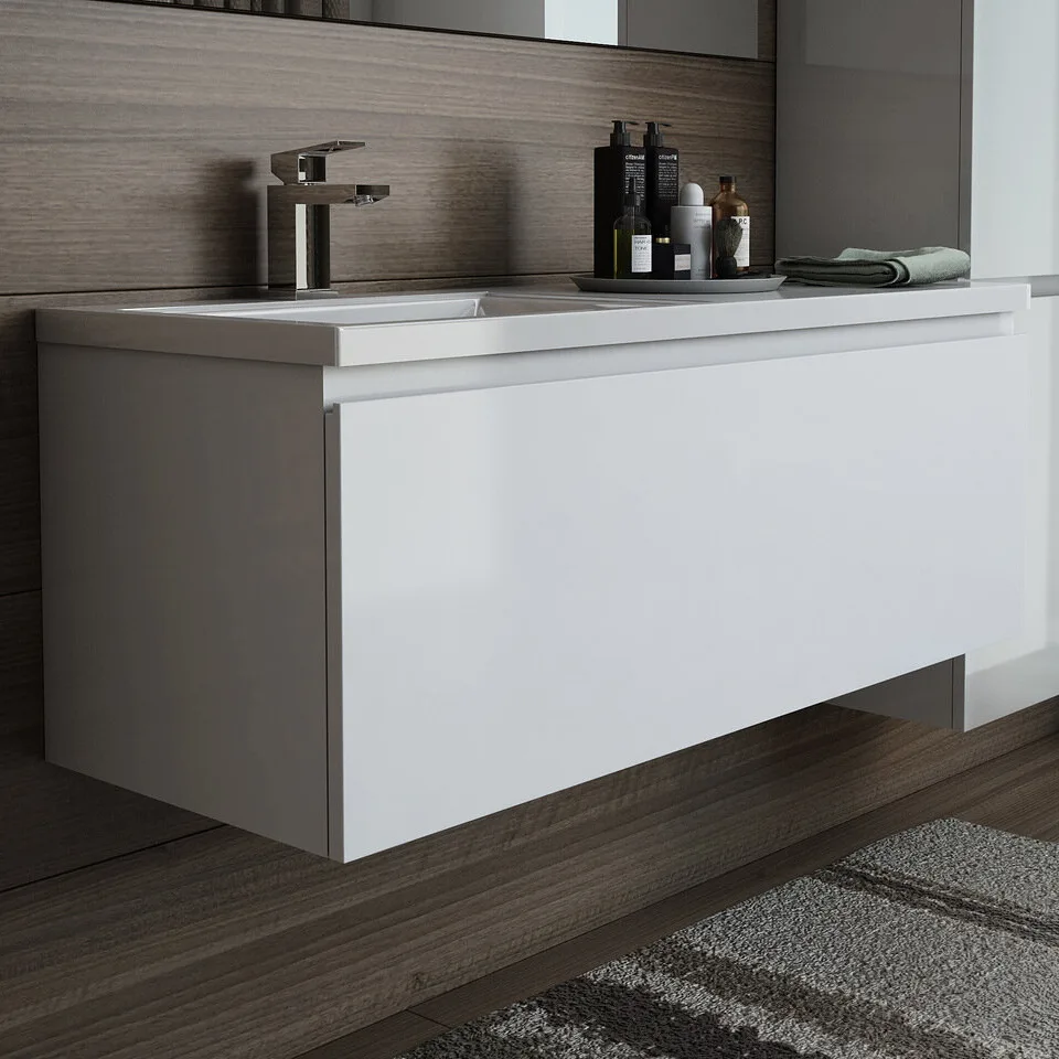Тумба под раковину без столешницы Эстет Dallas Luxe 140 L подвесная, 1 ящик