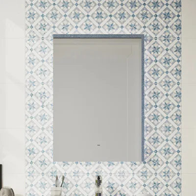 Зеркало DIWO Элиста 50x70 см, ореольная подсветка диодная, бесконтактный выключатель, прямоугольное
