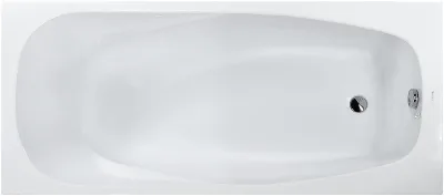 Акриловая ванна Vagnerplast Aronia 170x75 см, пристенная, белая, с каркасом