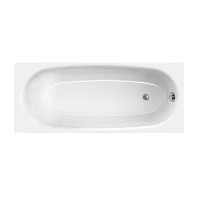 Акриловая ванна Melodia della vita Standard Middle MBHR01117070 170x70 см, пристенная, белая, с каркасом
