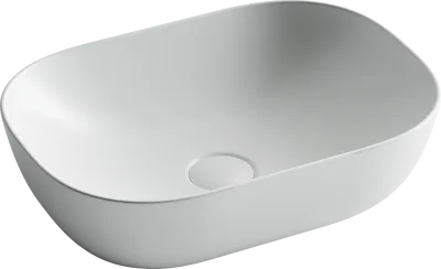 Накладная раковина Ceramicanova Элемент (Element) CN6009 46 глянцевая белая, прямоугольная
