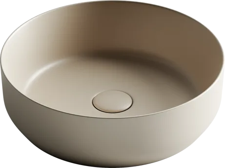Накладная раковина Ceramicanova Элемент (Element) CN6022MC 39 матовый капучино, круглая