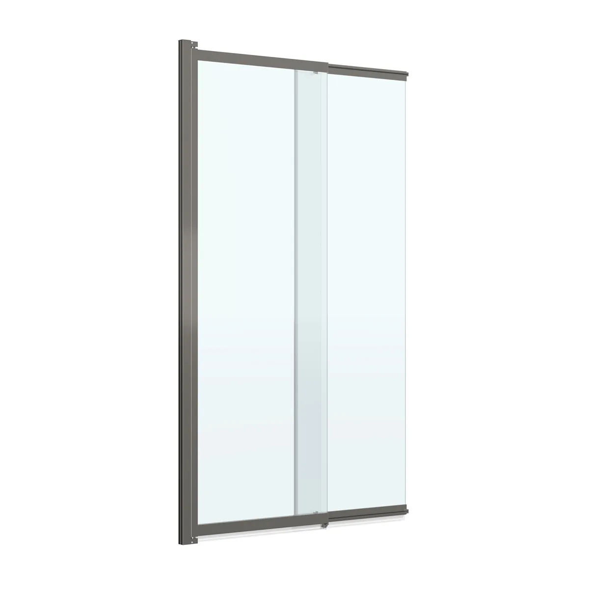 Шторка на ванну Cezares Движение (Slider) VF-11-90/150-C-GM профиль оружейная сталь, стекло прозрачное